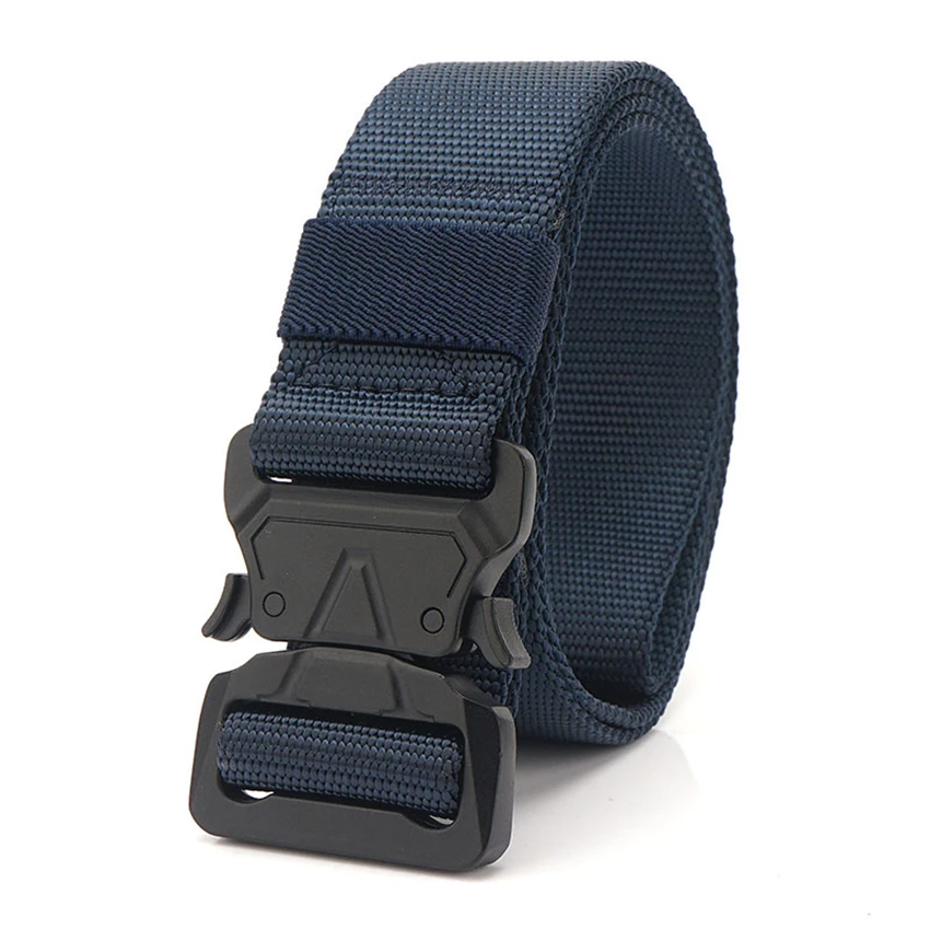 

New Army Fan Tactical Belts For Jeans True Nylon Strap Quick Release Buckle Men Adjustable Belt Sturdy Training Waistban Hunting