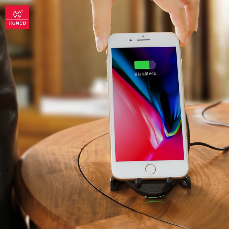 

XUNDD Wireless Charger Phone holder fast Charging for iPhone Xs max XR Samsung Galaxy Note9 Huawei Mate 20 Pro Stand Support QI