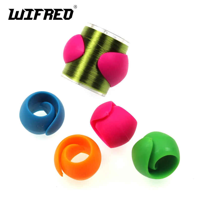 

Wifreo 4PCS Fly Tying Silicone Thread Holder Spool Safe for Sportfish Tools Bobbin Holder and Threader Fly Tying Tool Accessory