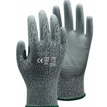 5 класс сопротивление порезу Детская безопасность перчатки ANSI 4 HPPE с покрытые ПУ Анти рабочие