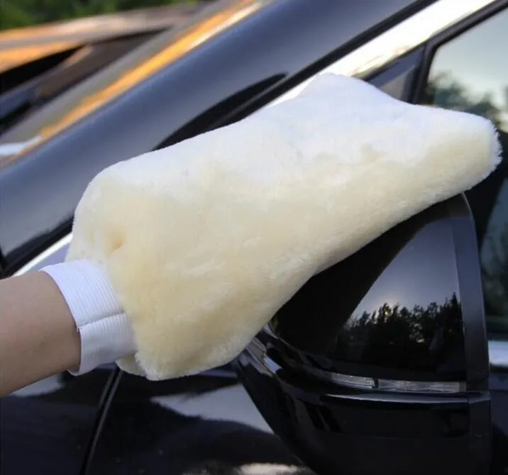 2 шт./лот автомобиля универсальный ручной двойной шерсти перчатки Очиститель микрофибры шерсть мягкая удобная обслуживание инструмента Интимные аксессуары