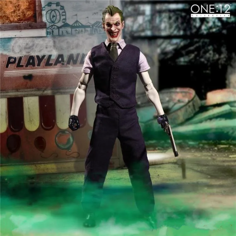 6 дюймов 15 см MEZCO Бэтмен один: 12 DC Comics Темный рыцарь Бэтмен Джокер фигурка модель игрушки