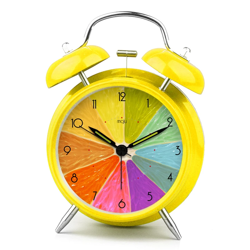 

2017 New Arrival Hot Sale Square Saat Reloj Despertador Quieten Moju Fashion Cartoon Night Light Alarm Clock Child