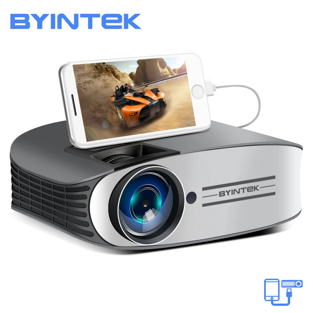 BYINTEK العلامة التجارية القمر M7 200 بوصة المسرح المنزلي HD فيديو الليزر جهاز عرض (بروجكتور) ليد ل فون الذكية شاحن هاتف محمول يعمل بنظام تشغيل أندرو... BYINTEK العلامة التجارية القمر M7 200 بوصة المسرح المنزلي HD فيديو الليزر جهاز عرض (بروجكتور) ليد ل فون الذكية شاحن هاتف محمول يعمل بنظام تشغيل أندرو...