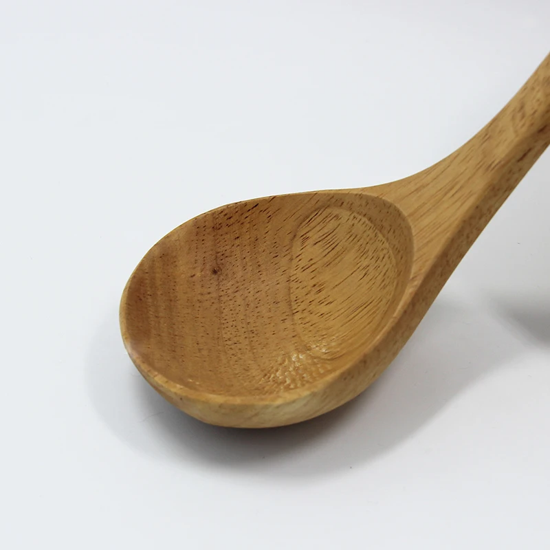 Резиновая деревянная ложка для супа без краски Zakka Стиль большая ложка ковш с длинной ручкой экологически безопасные столовые приборы