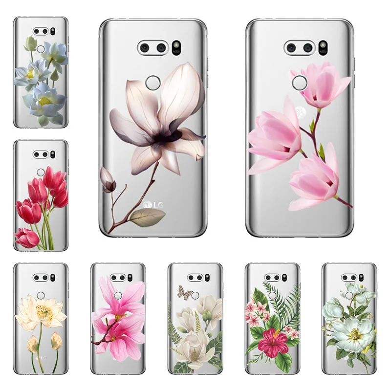 Мягкий ТПУ для lg Aristo 2 G7 G6 Q8 Q7 Q6 чехол thinq цветочный LG V30 V20 защитный телефона |