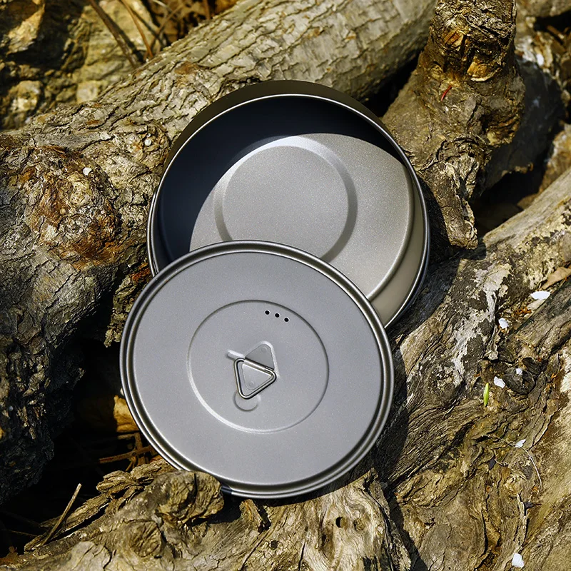 TOAKS al aire libre de 900 ml olla de cocina ollas Picnic ultraligero de titanio olla con tapa y manejar POT-900-D130
