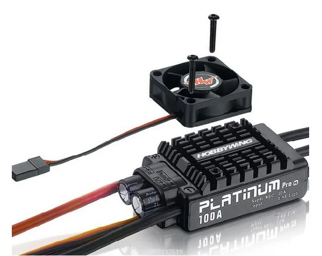 

1PC HobbyWing Platinum 100A V3 ESC Low/High Pressure Electric Speed Controller Regulator Adjuster for RC Aircraft