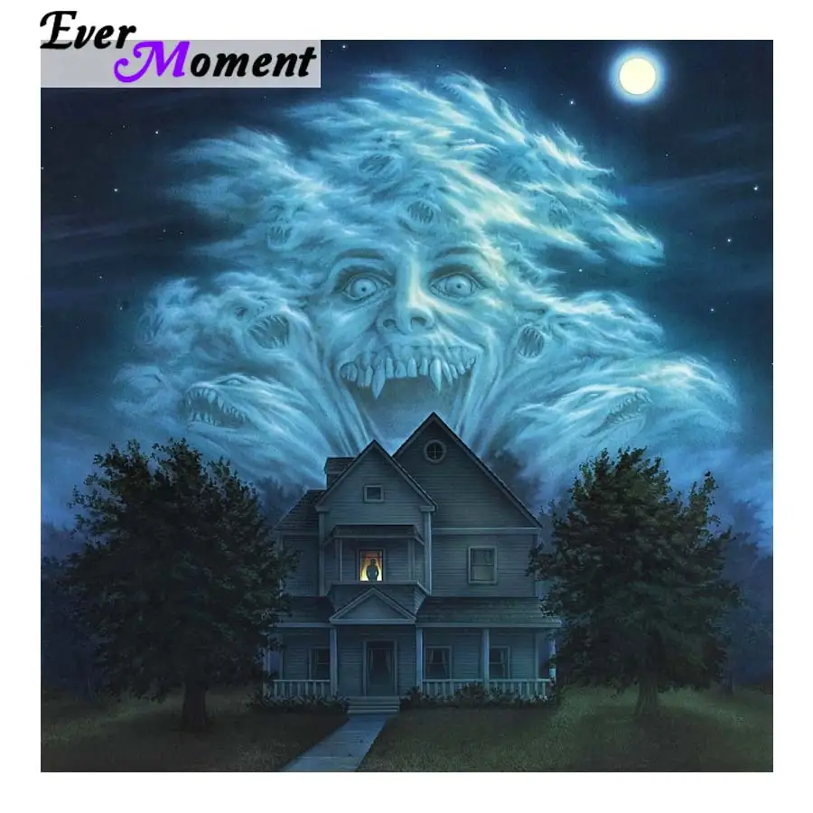 Ever Moment 5D алмазная картина сделай сам вышивка крестиком страшная ночь Вышивка