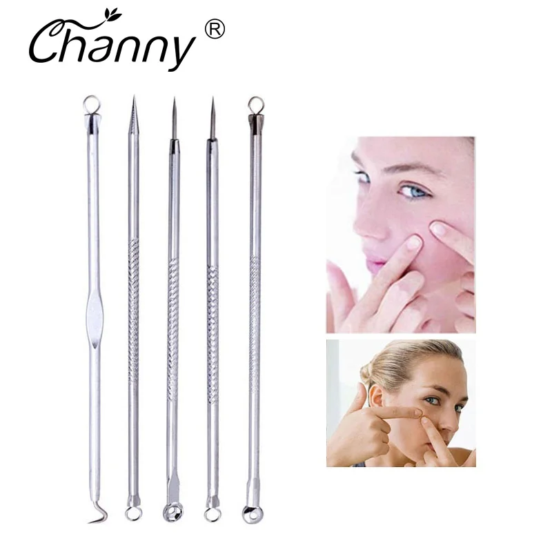 

Channy Acne Removal Needles 5pcs Blackhead Remover Spot Comedone Extractor Cleanser Face Clean Care Pimple Remover Tool