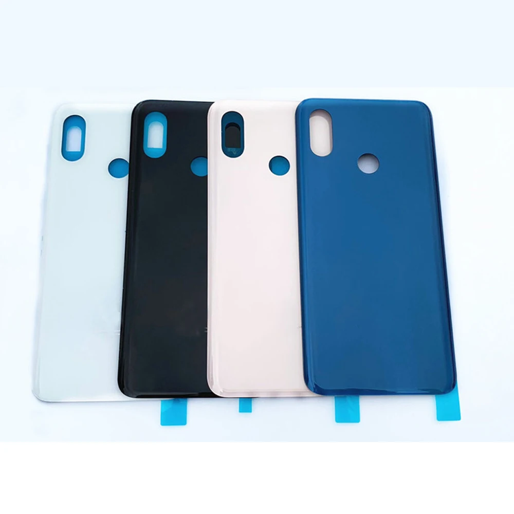 

Original Xiaomi mi 8 mi8 Back Glass Battery Cover Rear Door Housing Case Cover mi 8 Panel Replacement For xiaomi mi 8 With Logo