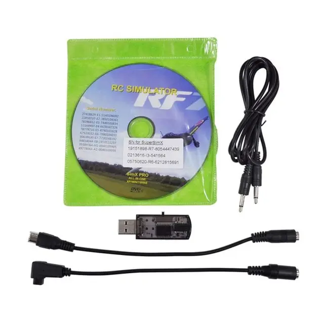 HighQuality 22 in1 RC USB Flight Simulator Cable for Realflight G7 / G6