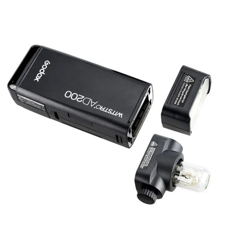 Карманная вспысветильник GODOX AD200 TTL 2 4G HSS 1/8000s с двойной головкой Вт со вспышкой +