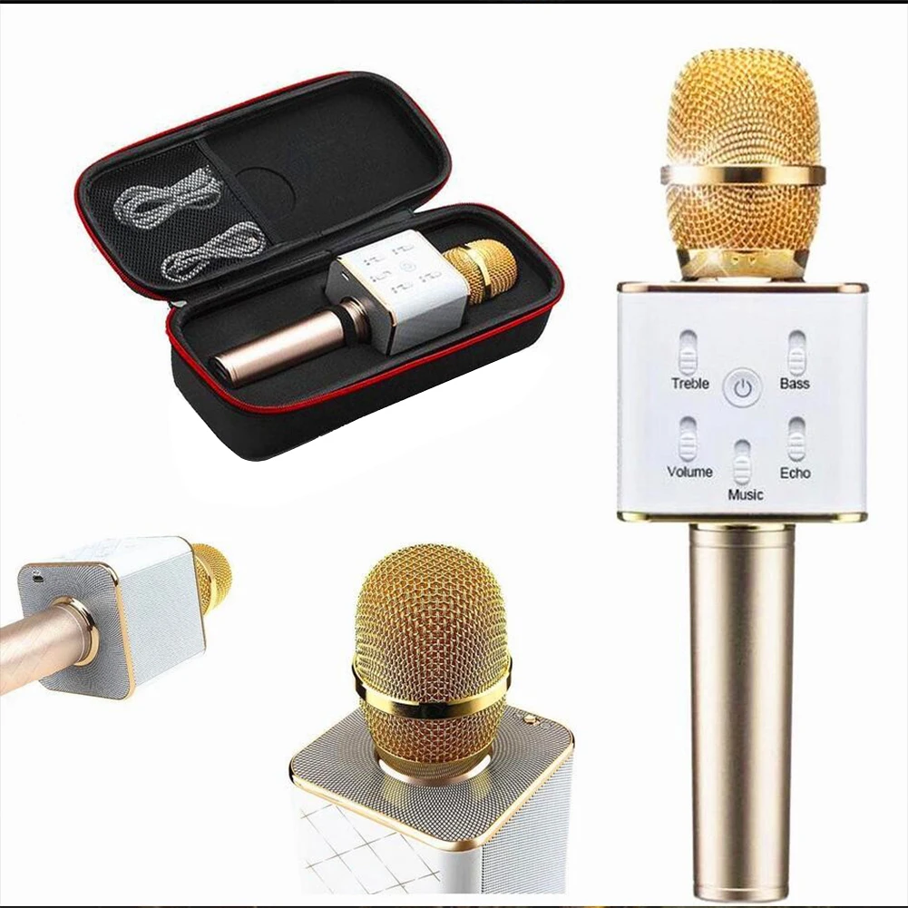

Q7 Handheld Wireless Karaoke Microphone Condenser Microphone Speaker Home Entertainment Music Party KTV Karaok Player K068