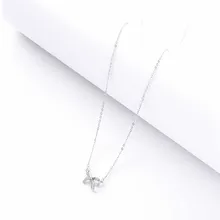 Exquisite Bow Fashion Pendant Necklace Ladies Wedding Party Necklace Simple Clavicle Chain Ladies Birthday Gift Jewelry Exquisite Bow Fashion Pendant Necklace Ladies Wedding Party Necklace Simple Clavicle Chain Ladies Birthday Gift Jewelry