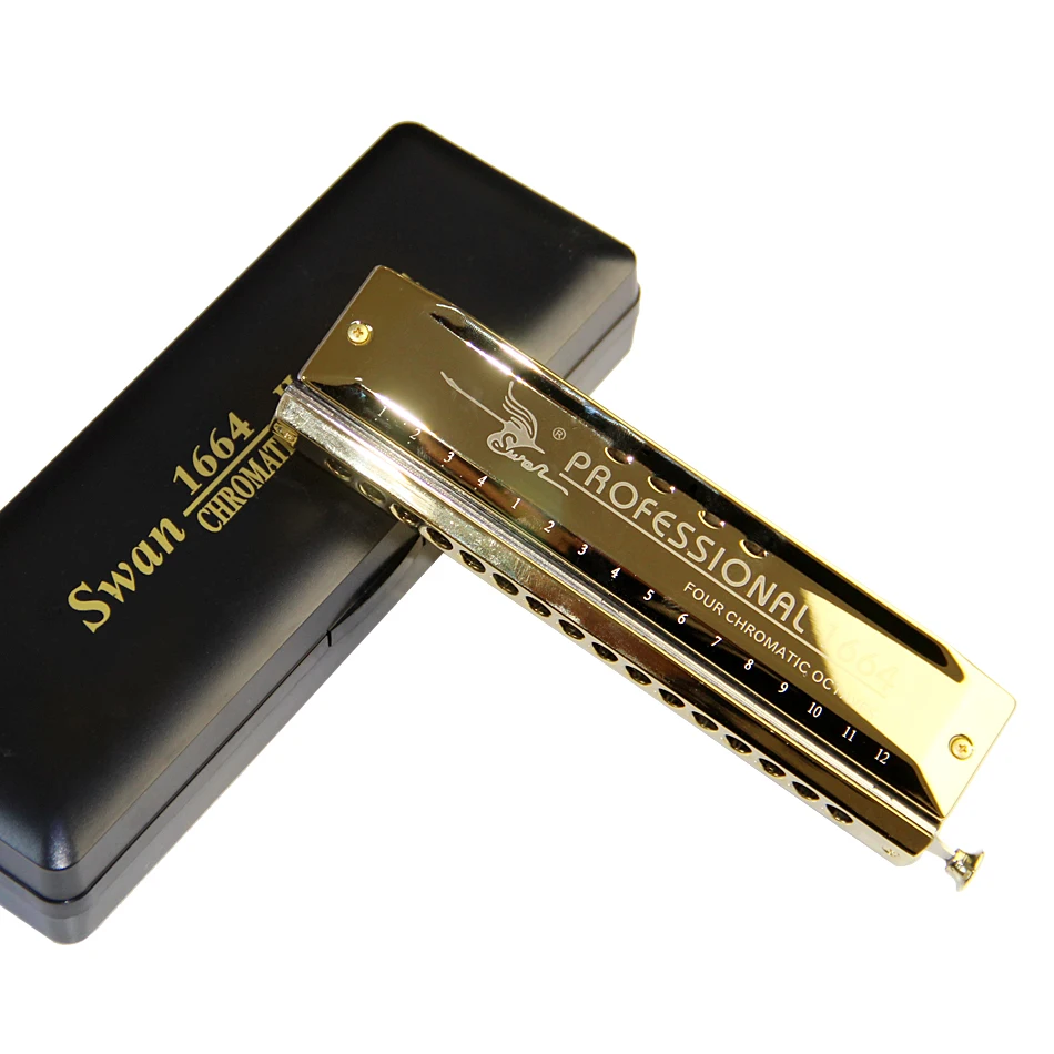 SW1664 Профессиональный инструмент для органа рта C Key 16 Hole Harmonica с четырьмя