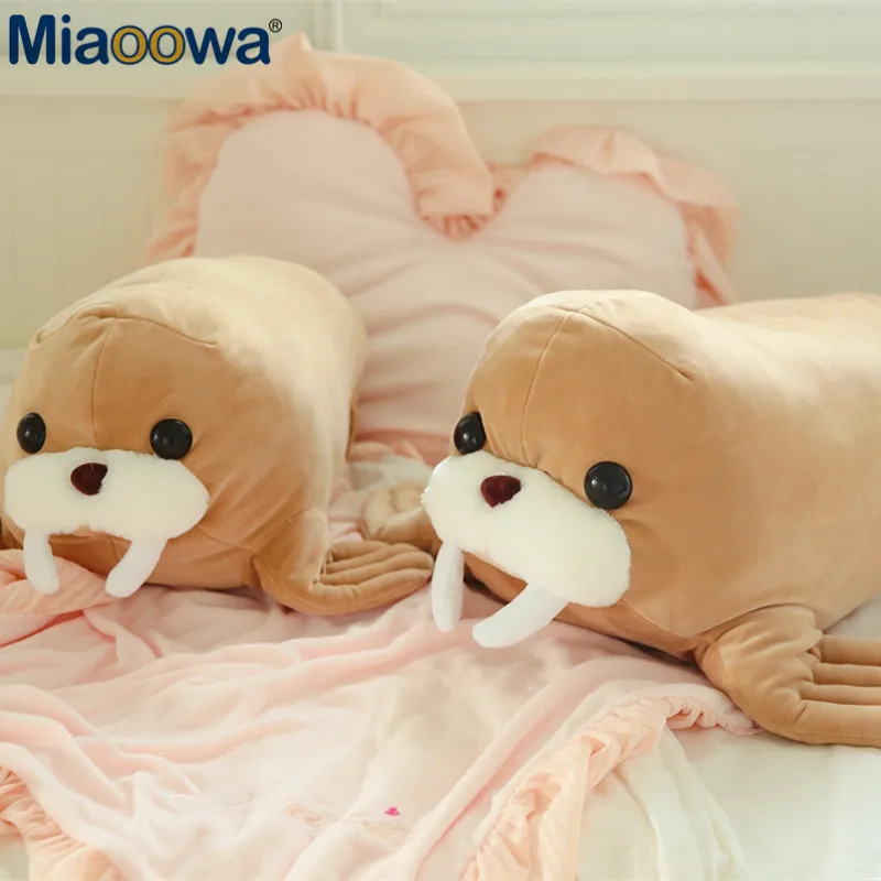 1pc 45/55cm Kawaii Walrus Plush Toy Fabric Is Soft And Comfortable As A Pillow For Children As A Birthday Present