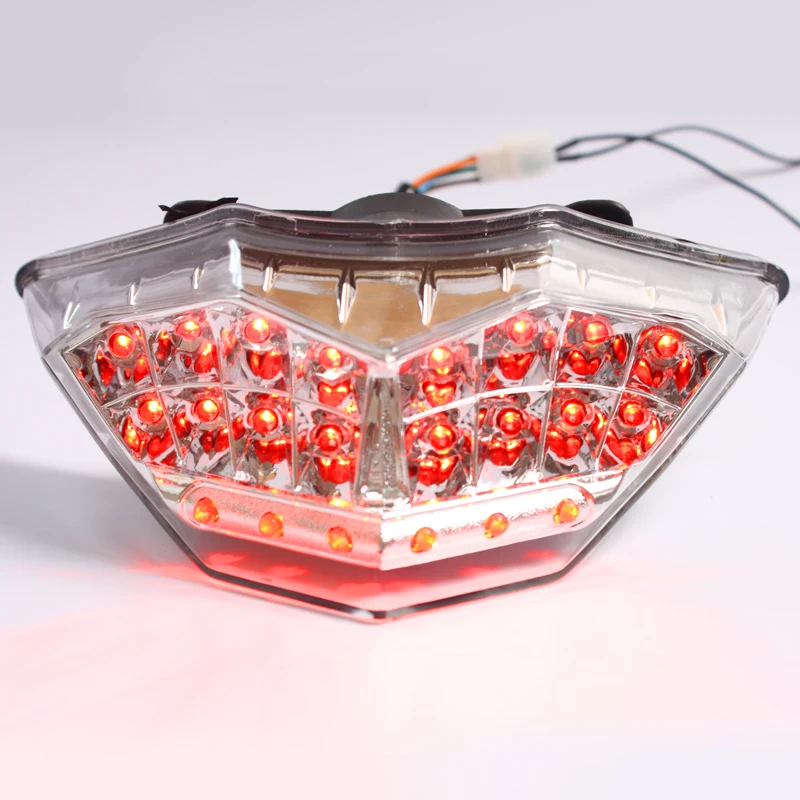 

KT Motorcycle ABS Integrated Clear Brake TailLight Turn Signals Brake Light for Kawasaki NINJA 300 2013-2014 Accessories