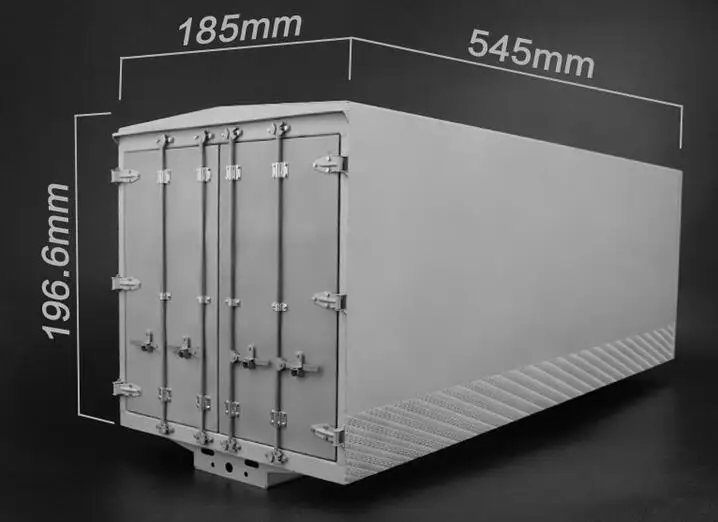 

Simulation Exhaust Tuned Pipe box for 1/14 RC Tractor Trailer Truck LEISU TAMIYA RC8WD MAN 56325 TGX SCA KING BENZ KING v8