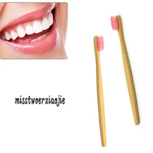 10 шт./партия бамбуковая зубная щетка мягкая Экологичная деревянная зубная щетка для чистки полости рта мягкая щетина скребок для языка для взрослых hygie