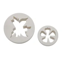 12 компл./лот) FDA высокое качество 2 шт. пластиковые формы цветка торт Фондант Плунжер Плесень Набор