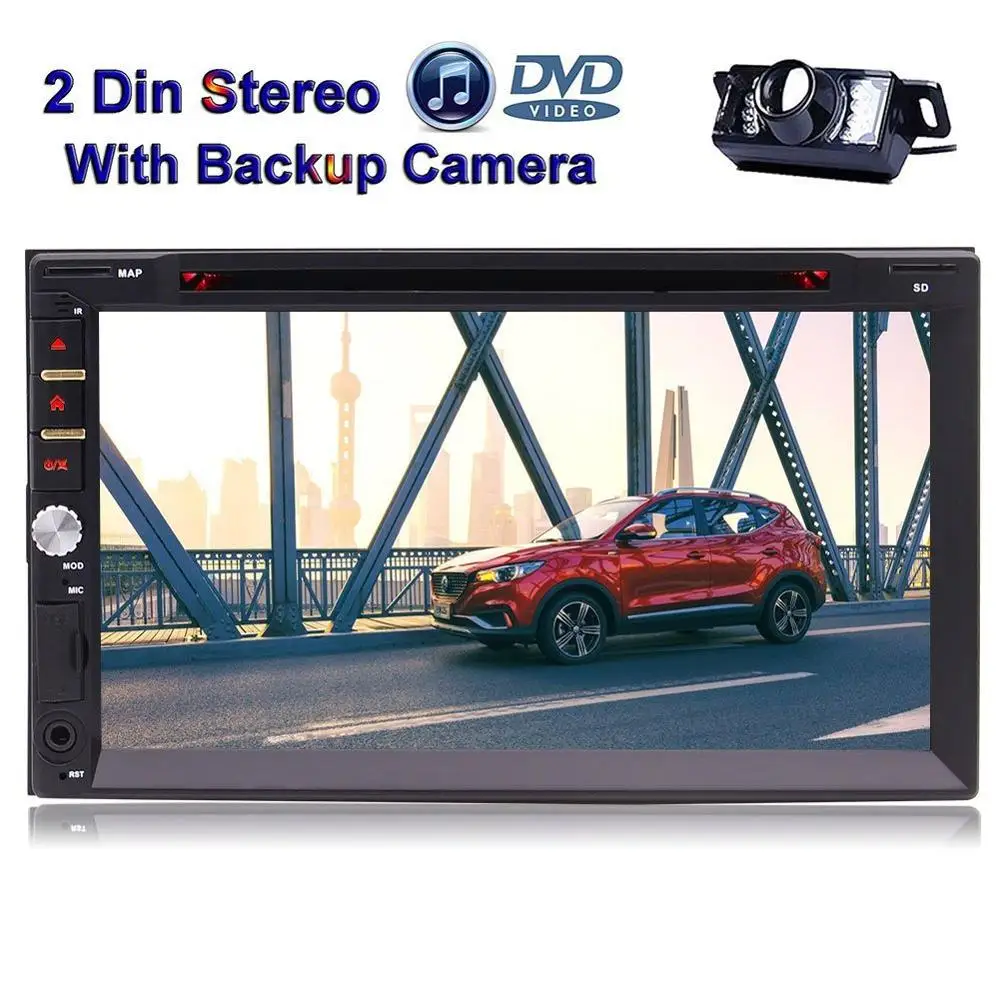 Eincar 2Din 7 Inch Capacitive Touch Screen Car Stereo Bluetooth Entertainment Support FM USB SD Free