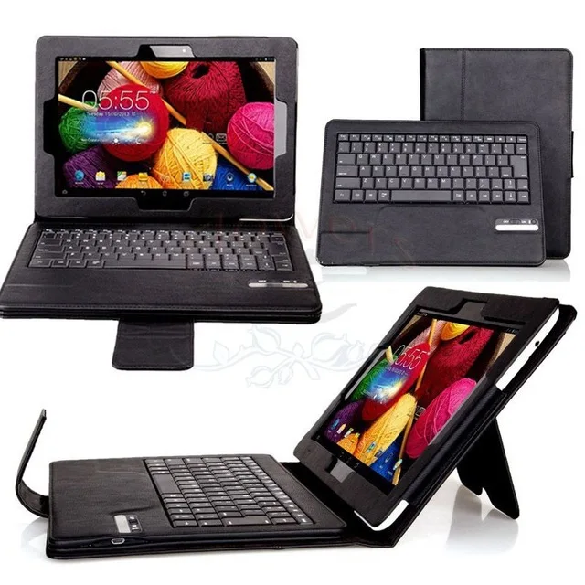

2 in 1 Detachable Bluetooth Keyboard & PU Leather Case Cover Bag With Stand For Asus Memo pad FHD 10 ME302C 2017