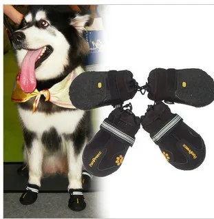 Pompreece/Розничная ; брендовые ботинки для больших собак; товары для домашних животных; обувь для маленьких собак; Водонепроницаемая нескользящая обувь высокого качества для больших собак