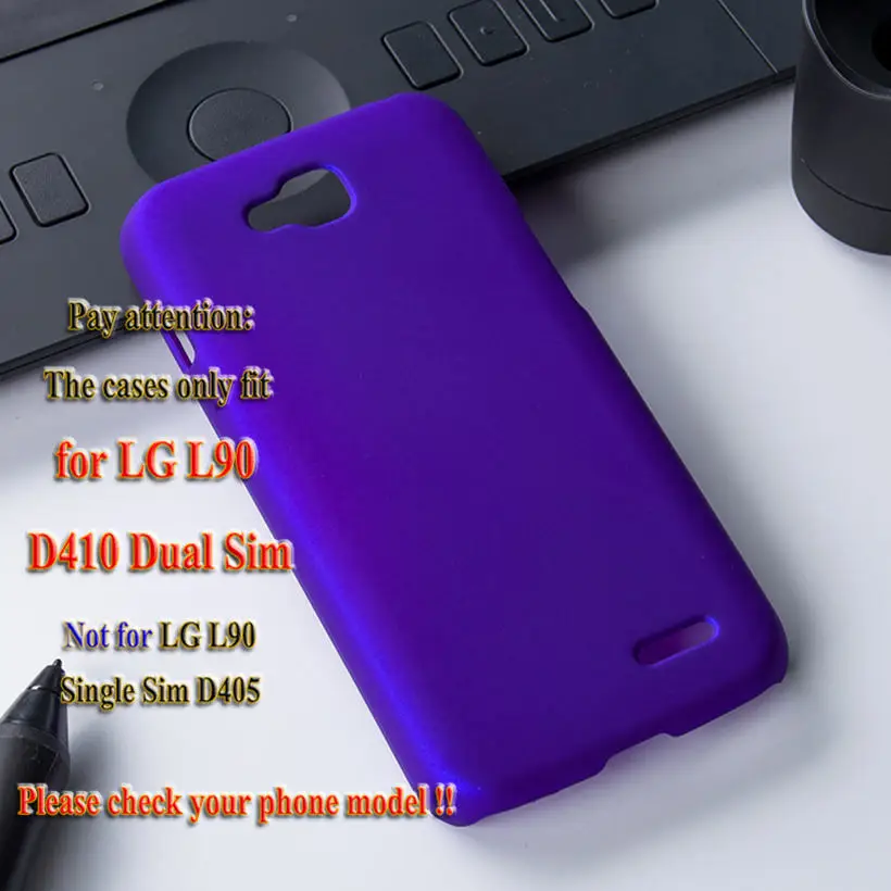 Akabeila телефон чехлы для LG Optimus L90 Dual Sim D410 D415 серии III L90 чехлы задняя крышка Пластиковый корпус сумка капюшон - Цвет: Синий