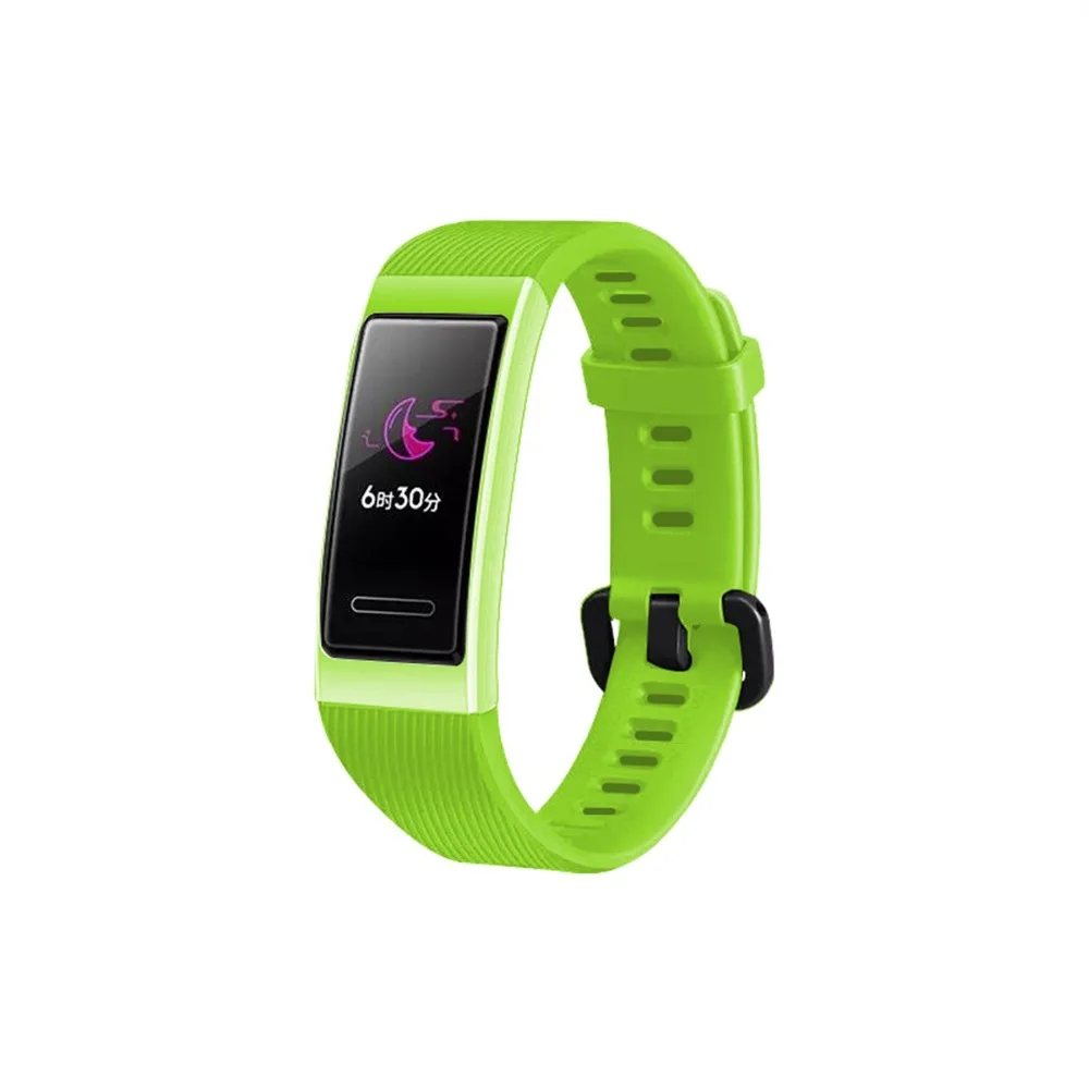 Силиконовый ремешок-браслет для huawei 3/3 pro Smart Bracelet сменный Браслет аксессуары для бретелей для huawei Band 3 3 Pro Correa - Цвет: Green