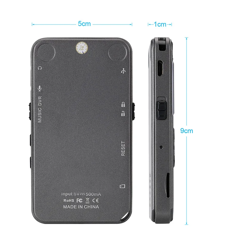Digital Recorder HD 1536 Kbps 8G Support TF Card