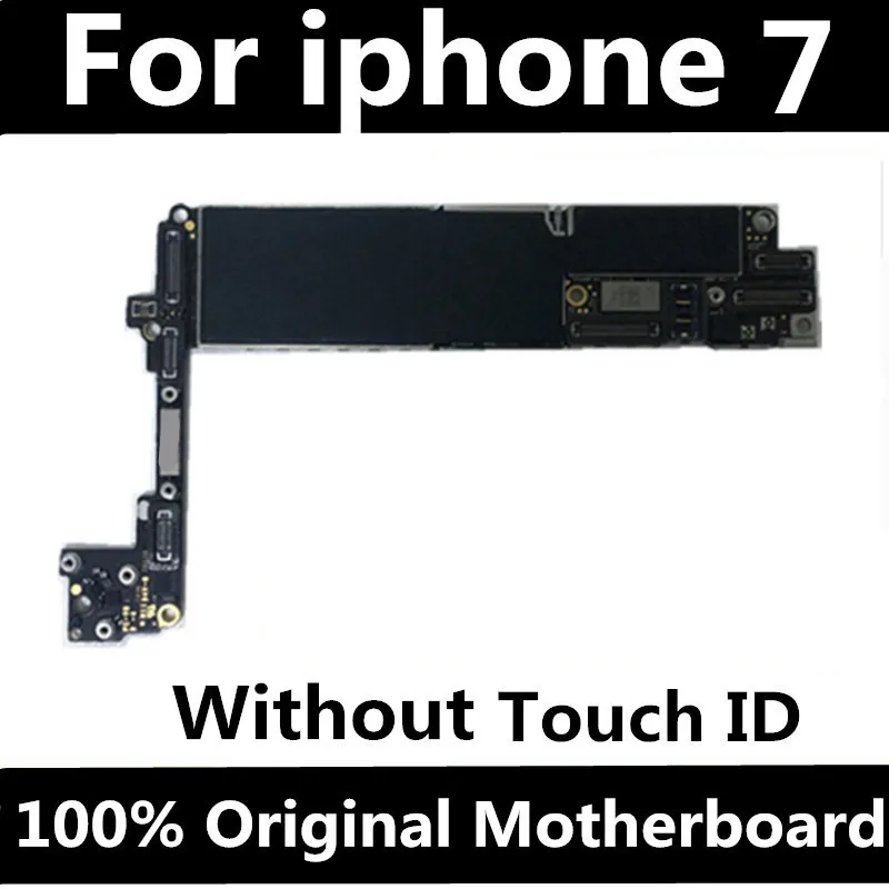 Полный разблокирован для iphone 7 4 дюймов материнская плата с сенсорным ID/без