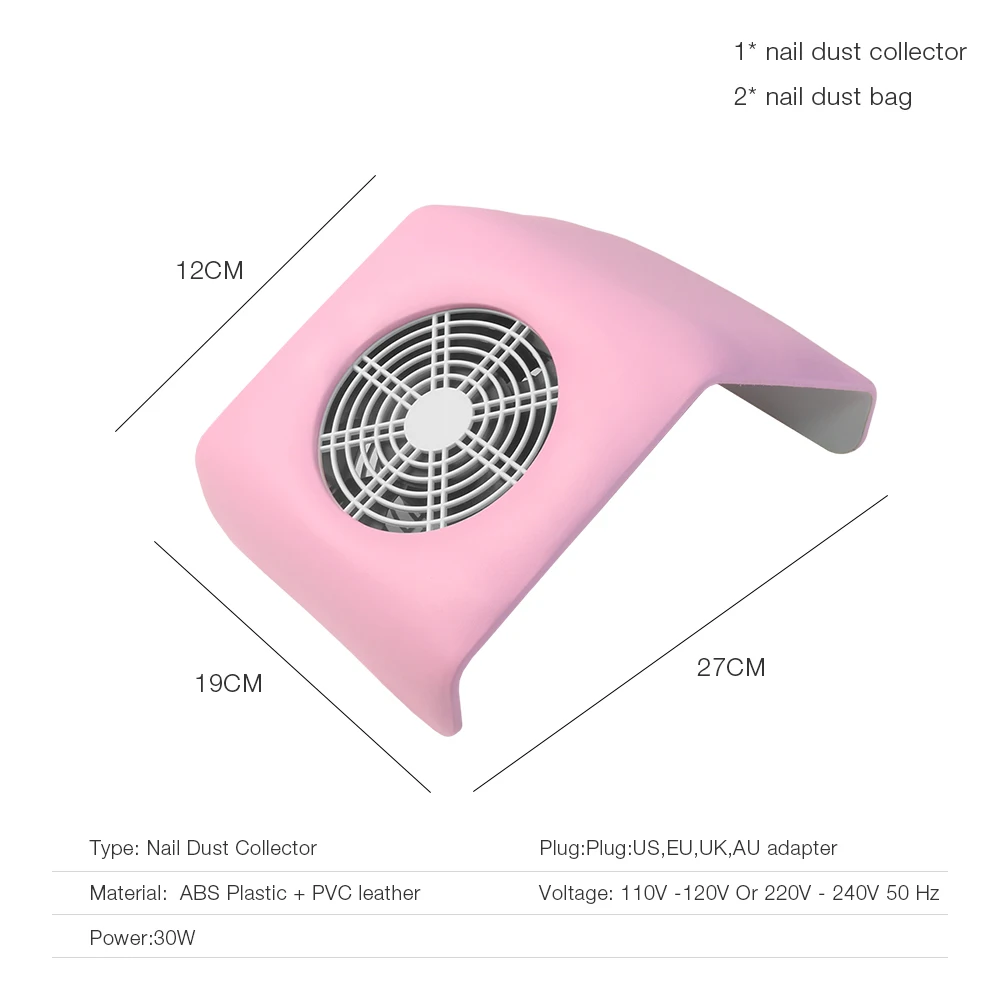 Маникюрный салонный всасывающий пылеуловитель для маникюра, акриловый УФ-гель с наконечником, пылеуловитель, пылесос, инструменты для маникюра и педикюра