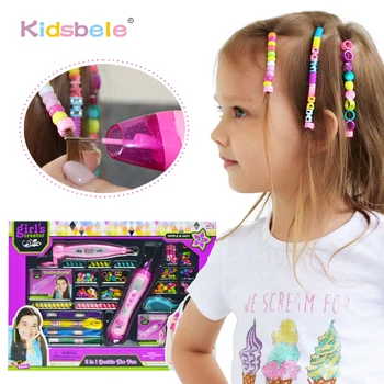 

Girl Toy Fashion Braider Hair Accessories Colorful Dress Up Kids Toy For Children DIY Toy For Girls Gift Educational Beauty Toys