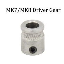 3pcs/lot 3D printer parts Makerbot MK7 MK8 Driver Gear Extruder 1.75mm Filament Extrusion Wheels 5mm Pulleys Accessories