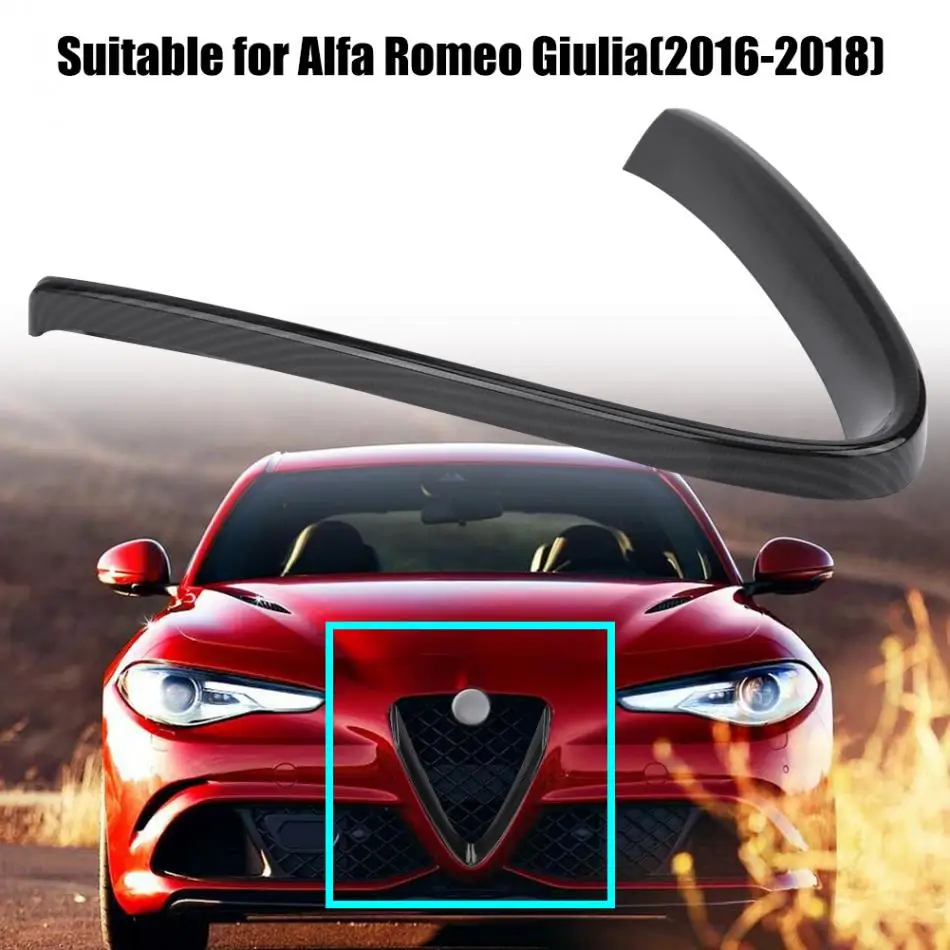 Бамперная решетка защитная рамка Крышка отделка для Alfa Romeo Giulia автомобильный гриль отделка автомобильные аксессуары