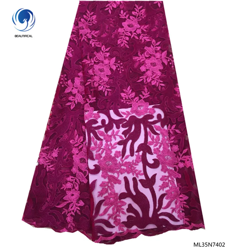 

Beautifical laces fabrics african 2019 fabrics tulle lace with rhinestones african laces dress for women 5yards/lot ML35N74