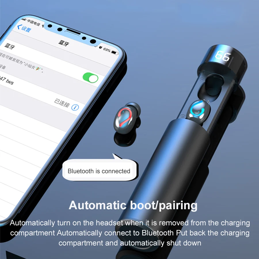 Беспроводные стереонаушники CBAOOO TWS Bluetooth 5 0 8D водонепроницаемые наушники IPX7 мини