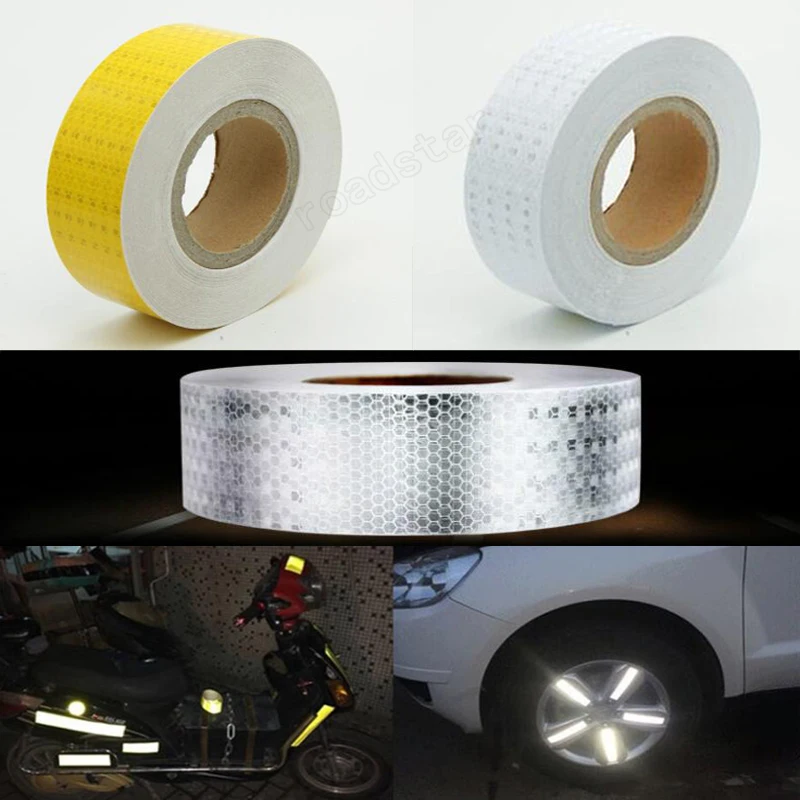 5cmx10m Reflective Warning Tape with Color Printing for Car