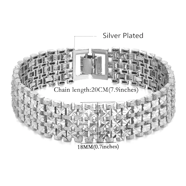 Мода дамы для мужчин s ювелирные изделия цвет серебра талисман Женский мужчин звено цепи браслеты для женщин