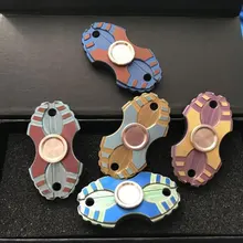 Цветной ретро камень промытый старый титановый кончик пальца Гиро фиджет Спиннер подшипник из нержавеющей стали мини EDC взрослый Антистресс игрушка