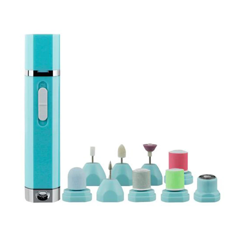 

9 in 1 Nail Polisher Multifunctional Shave Grinding Foot Nails Machine Tools Nail Polisher Grinding Feet Machine Set & Kit A425