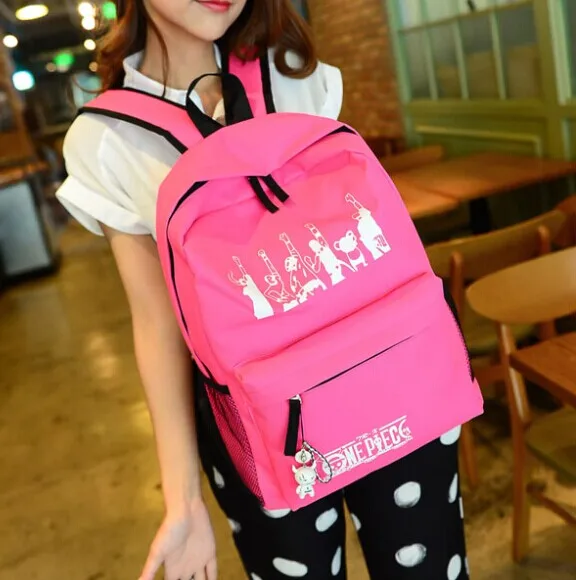 

Anime One Piece Cosplay Canvas bag anime shoulder bag male and female middle school student travel leisure backpack