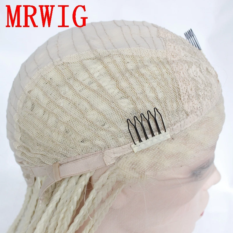 MRWIG#613 блонд средняя часть длинный кудрявый синтетический передний парик кружева 26in жаростойкое волокно для женщин