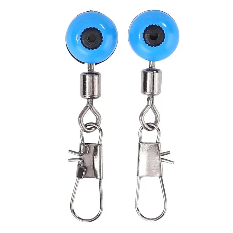 S 30pcs Blue Привести рыболовные снасти в виде бобов Поплавковый соединитель Вращающийся шарнир для рыбалки принадлежности - Цвет: S 30pcs Blue