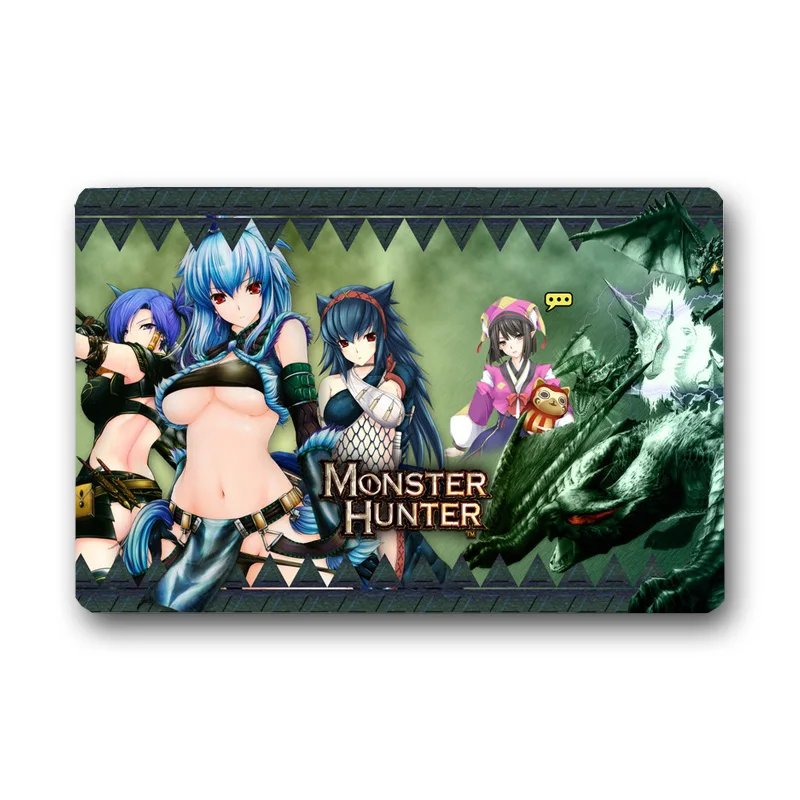 Monster Hunter Manga коврик для ванной индивидуальные прямоугольной коврики персонализированные вход коврики моющиеся Кухня пол Ванная комната коврики