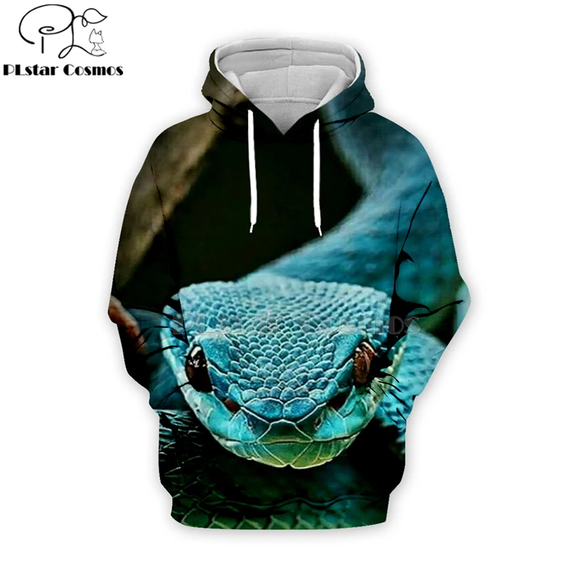 

nature beauitful animal snake 3d Hoodies/Sweatshirt/vest/Zipper Unisex Women Casual coseplay long sleeve streetwear -2