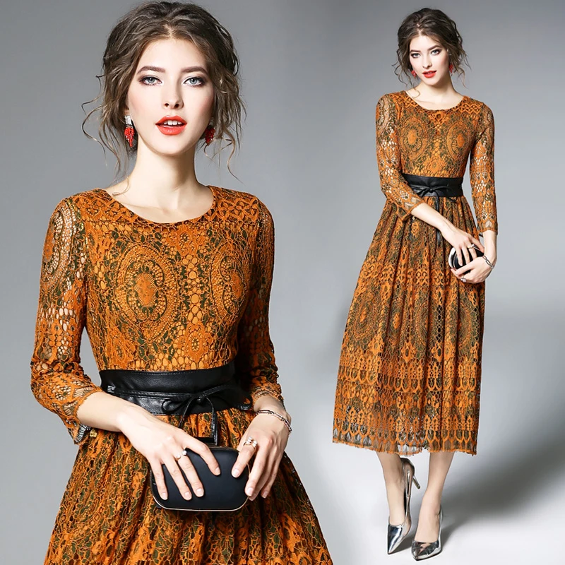 Для женщин жаккардовое платье три четверти Vestidos украинская рубашка Ретро Цветы платье Tunique Роковой пляжные платья L201