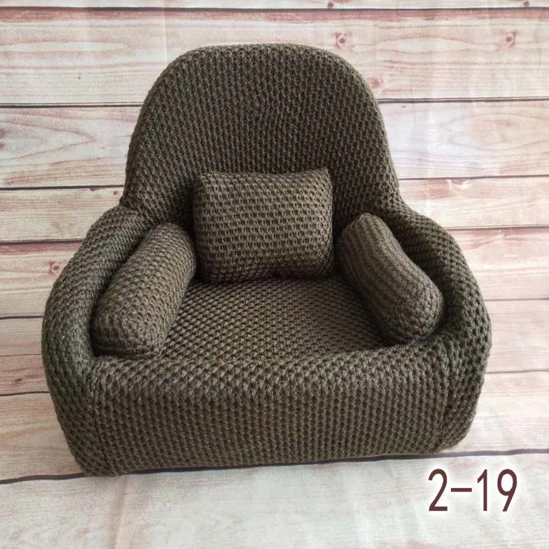 2 размера реквизит для фотосъемки новорожденных и малышей позирует мини-диван стул аксессуары для фотосъемки Младенческая студия съемки реквизит - Цвет: 19