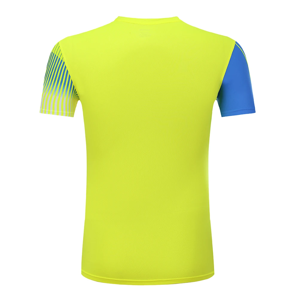 Новая быстросохнущая Спортивная футболка для бадминтона, теннисная футболка для мужчин/женщин, футболка для настольного тенниса, теннисные рубашки 3867AB